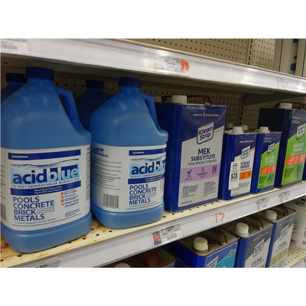 Lacquer Thinner, Mek, Acid Blue - 17