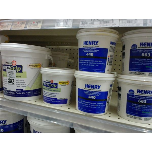 Wallpaper Stripper, Shore Grip, Carpet Adhesive - 16