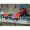 Image 1 : Crack Filler, Spackling, Mud Pans, Garage Lubricants on Shelf