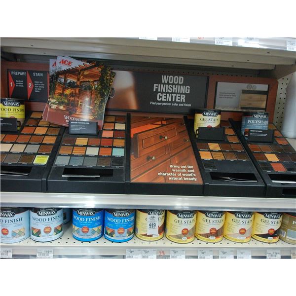 31-Minwax Wood Finish/Stain Quarts w/Display - 31 X $