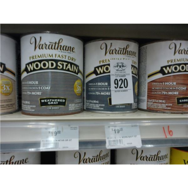 16-Varahane Quart Stain - 16 X $