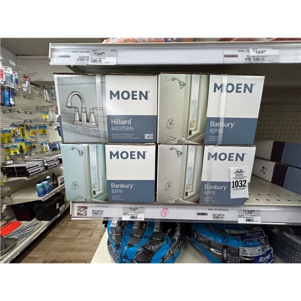 4-Moen Bathroom Faucet/Shower Heads - 4 X $