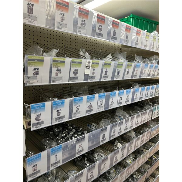 Aisle Side of Asst. Galvanized Asst. Plumbing - 8 Shelves