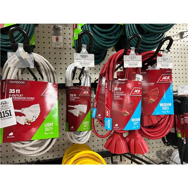 35'/25'/10'  Ext. Cords - 8