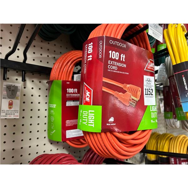 2-100'  Outdoor Ext. Cords - 2 X $