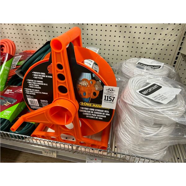 Cord Reel, White Cable Spools