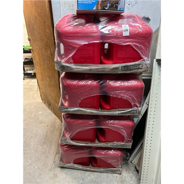 16-Red  5  Gal.  Fuel Cans - 16 X $