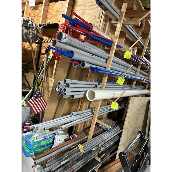 Asst. PVC/Metal/Copper Pipe On Wall