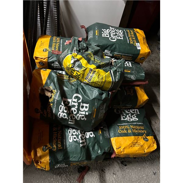 12-Big Green Egg Lump Charcoal  17 Lb. Bag - 12 X $