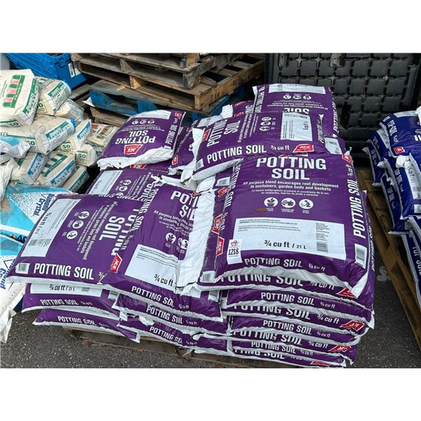 39-Potting Soil  3 Qt.  Cubic Ft. Bags - 39 X $