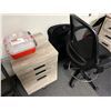 Image 3 : Desks, File Cabinets, Wingback Chair, Furniture in Office w/File Cabinets -