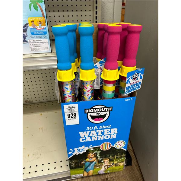 12-Big Mouth 30' Blast Water Canon Pool Toy w/Merchandise Box - 12 X $