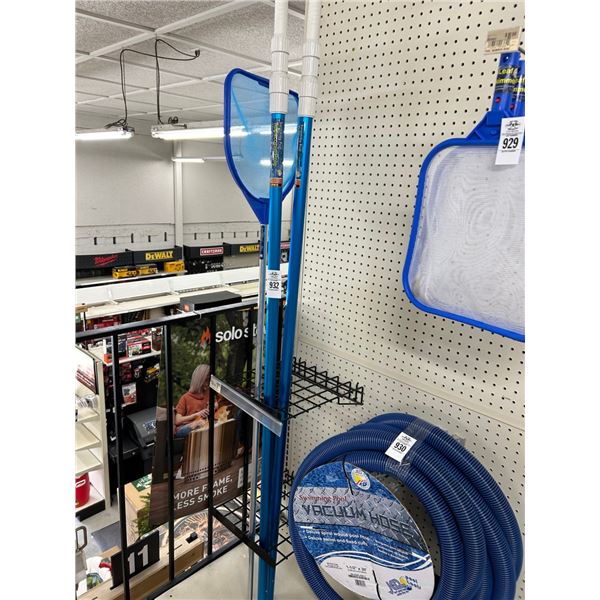 3-Complete Pool Skimmer Net, Poles - 3 X $