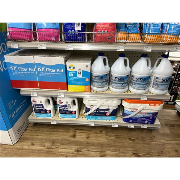 8-HTH Pool Care DE Filter Aid, Pool Care Kit, CDS Liquid Chlorine - 8  X $