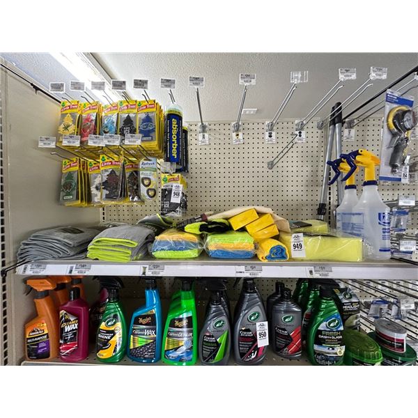 Shelf Lot Micro Fiber Cloths, Air Fresheners