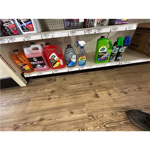 Lot of Car Wash, Soap, Glass Cleaner - 9