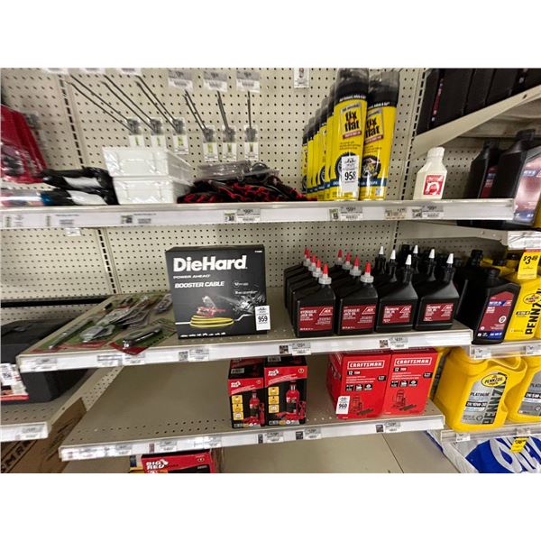 Die Hard Booster Cable, Slim Tire Accessories, Ace Hydraulic Jack Oil