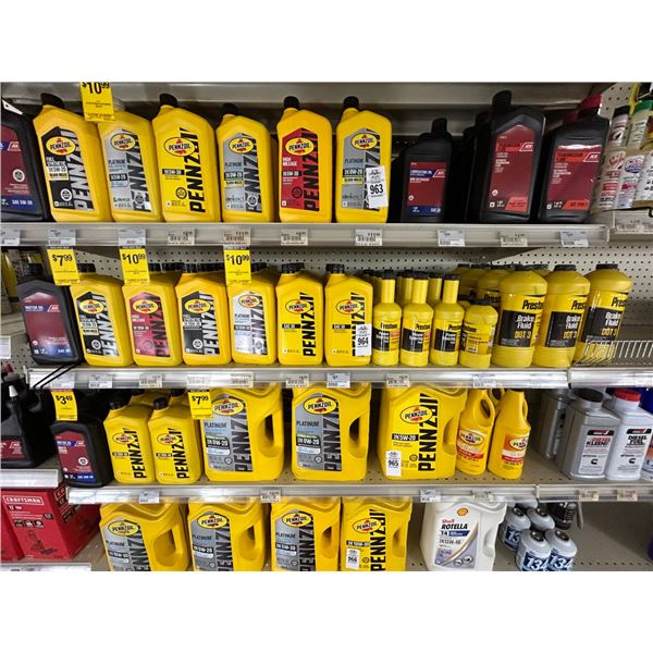 54-Penzoil/Ace Asst. Synthetic Motor Oil/Brake Fluid - 54 X $