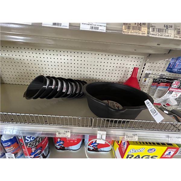 Asst. Lot Funnels, Oil Drain Pan