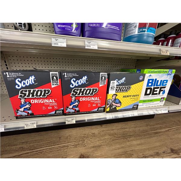 Scott/Peak Shop Paper Towels, Diesel Exhaust Fluid