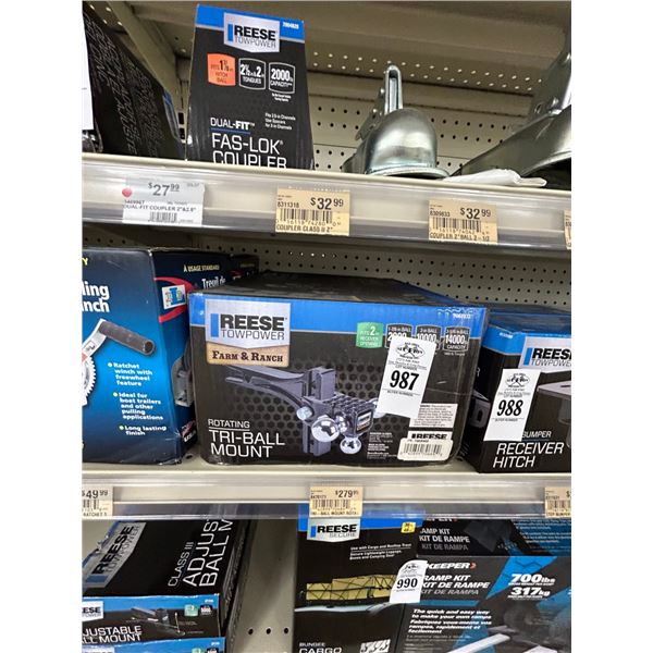 Reese Rotating Tri Ball Mount