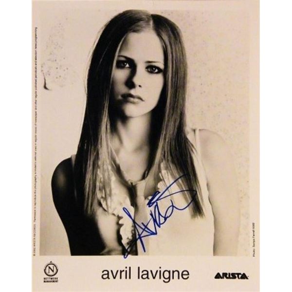 Avril Lavigne signed promo photo