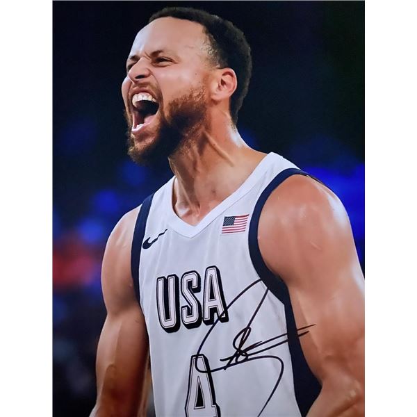 2024 Olympics Steph Curry signed photo