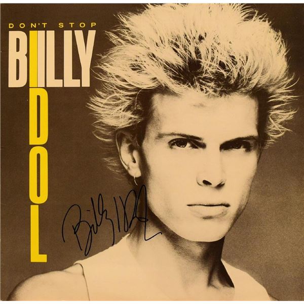 Billy Idol signed Donâ€™t Stop album