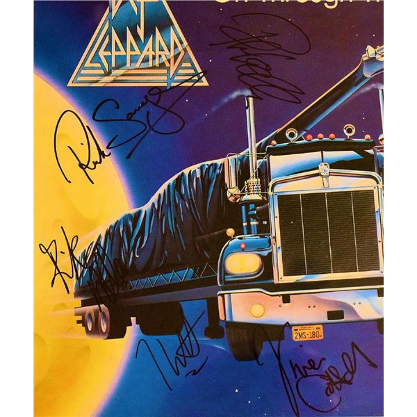 Framed Def Leppard signed album