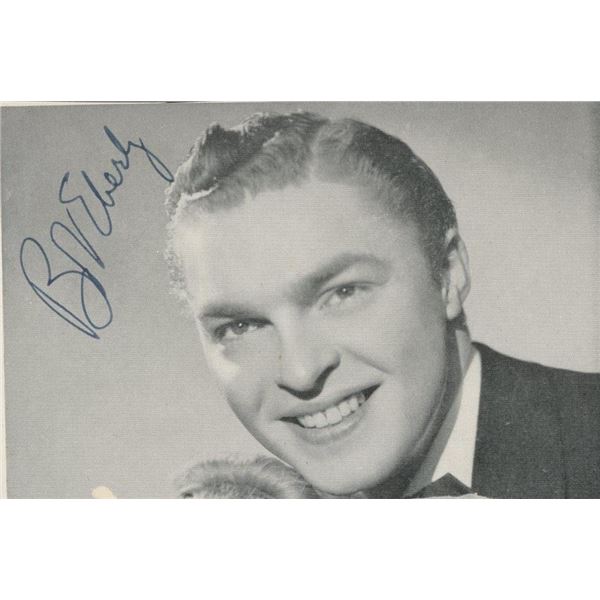 Big Band Vocalist Bob Eberly signed photo