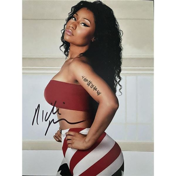 Rapper Nicki Minaj signed photo