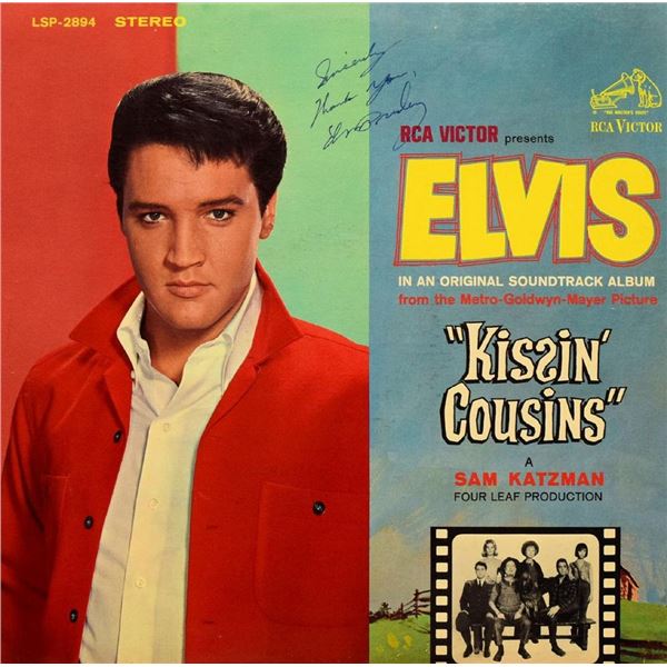 Elvis Presley signed Kissin Cousins album