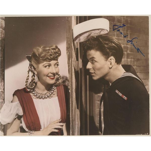 Frank Sinatra signed "Anchors Aweigh" movie photo. GFA Authenticated