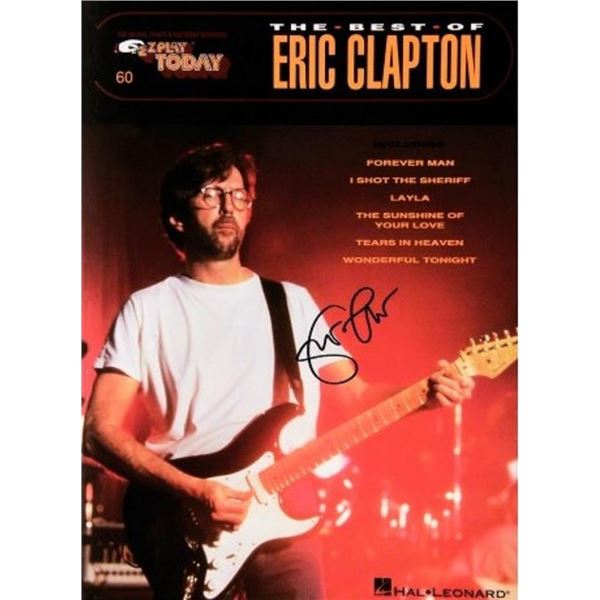 Eric Clapton signed music book