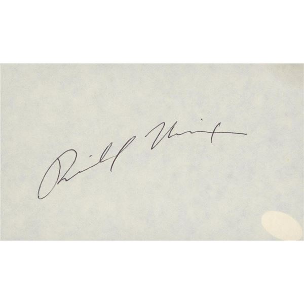 Richard Nixon signature cut