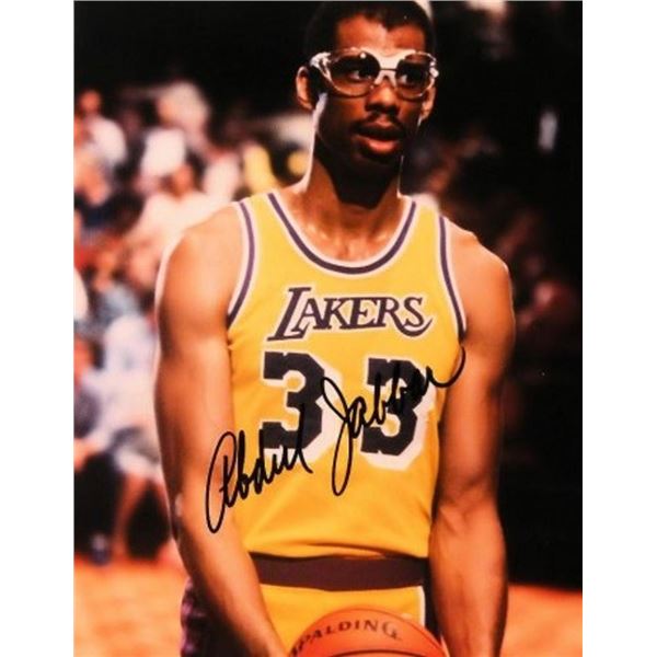 Kareem Abdul-Jabbar signed photo