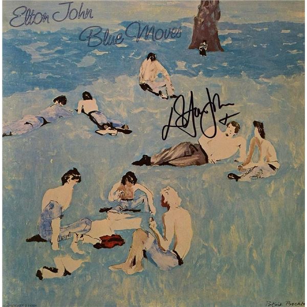 Elton John signed Blue Moves album