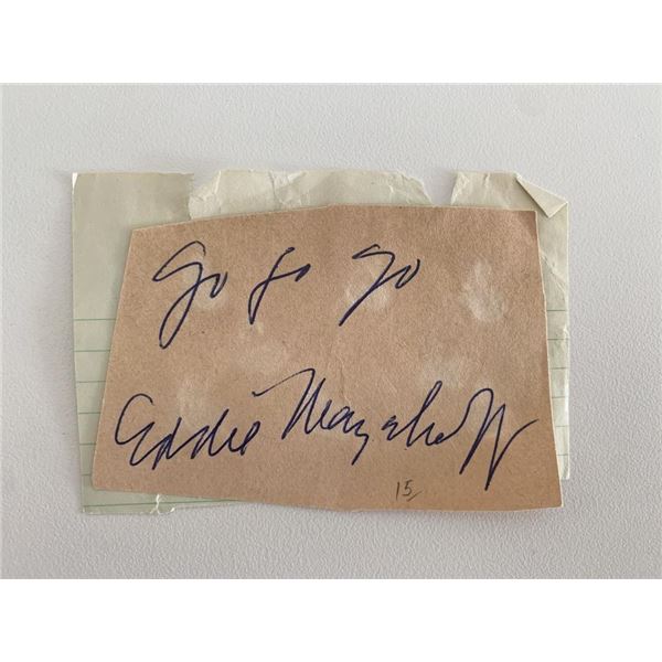 Eddie Mayehoff original signature