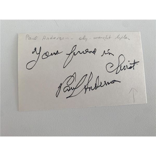 Sherlock Holmes Paul Anderson original signature