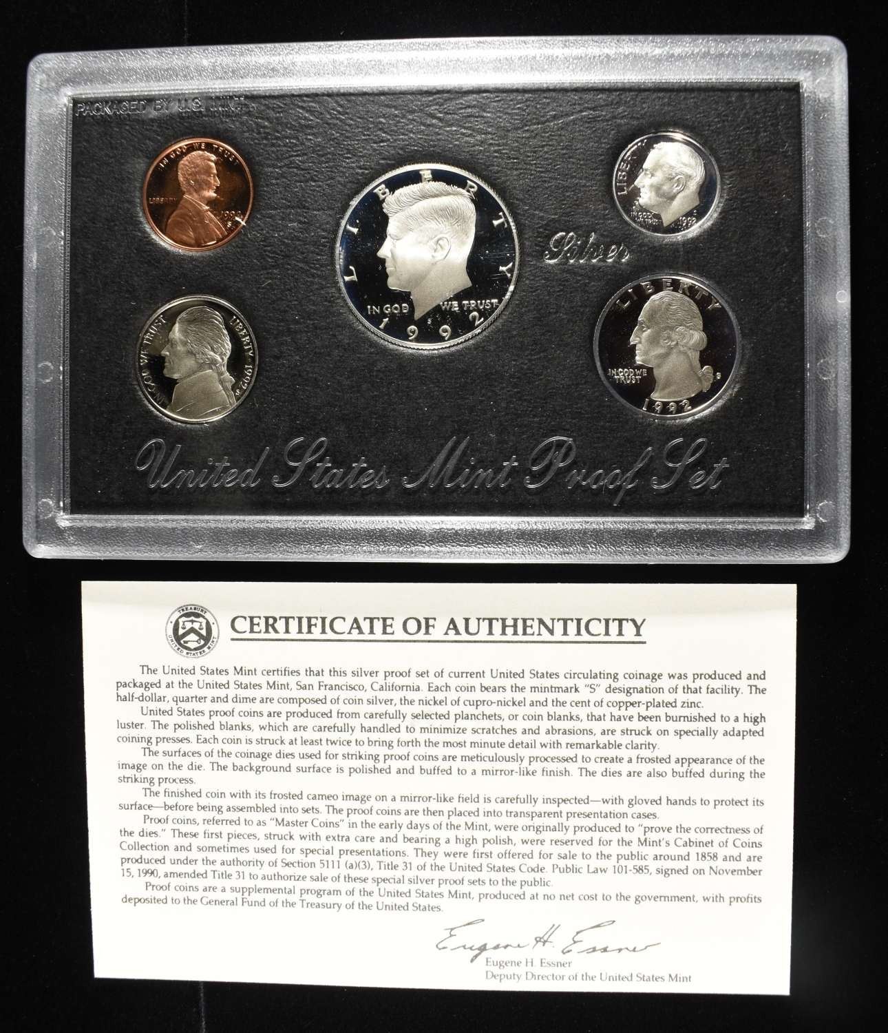 1992 UNITED STATES SILVER PROOF SET