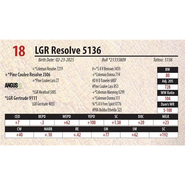 LGR Resolve 5136