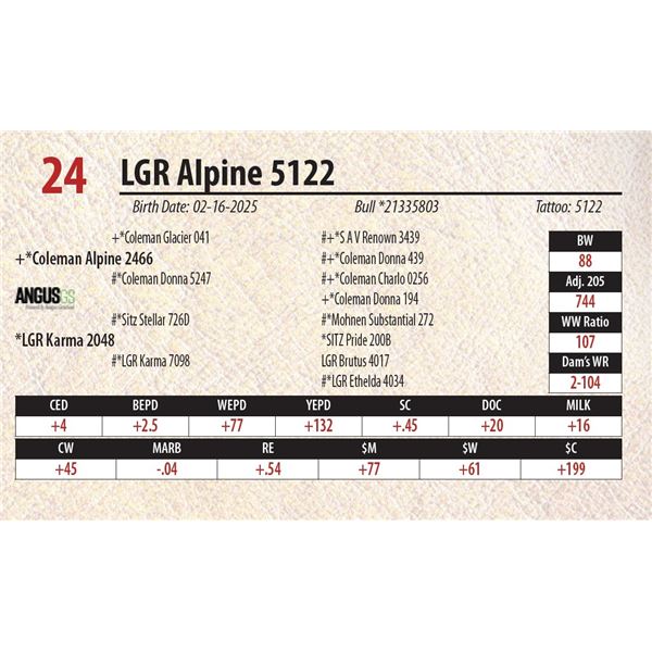 LGR Alpine 5122