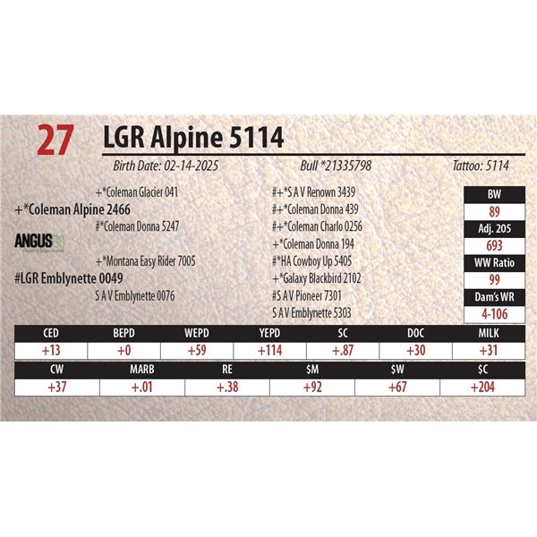 LGR Alpine 5114