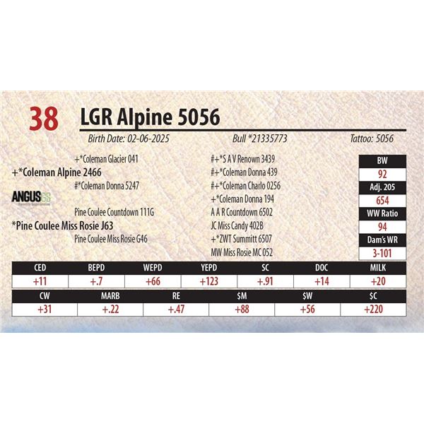 LGR Alpine 5056