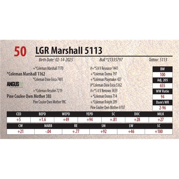 LGR Marshall 5113