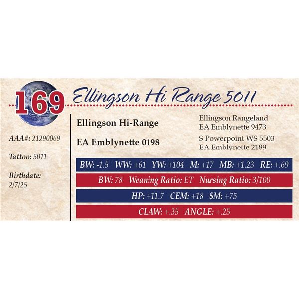 Ellingson Hi Range 5011