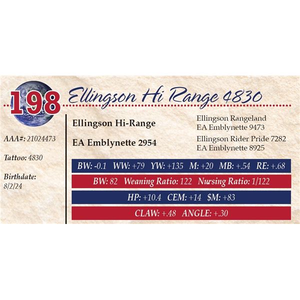 Ellingson Hi Range 4830