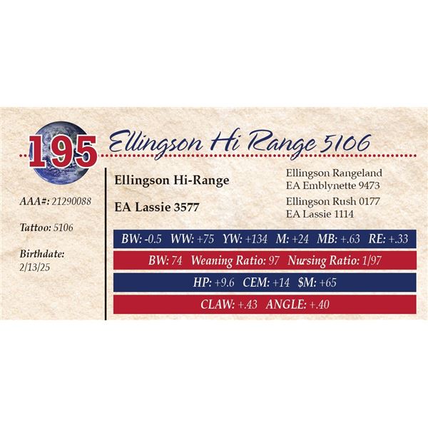 Ellingson Hi Range 5106