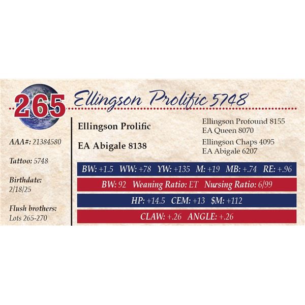 Ellingson Prolific 5748