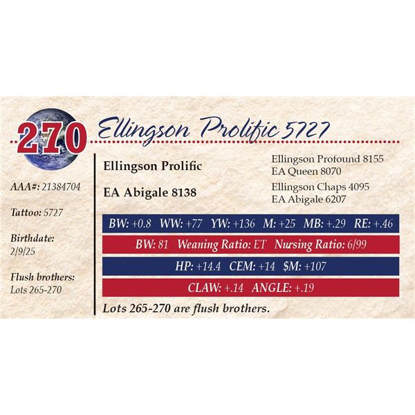 Ellingson Prolific 5727